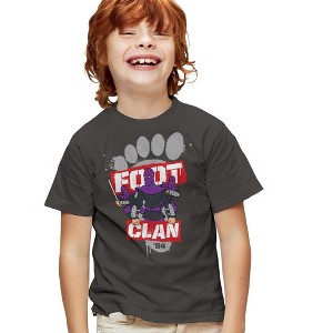 Teenage Mutant Ninja Turtles Foot Clan 84 Kids T Shirt For Youth, Charcoal - 1 of 4