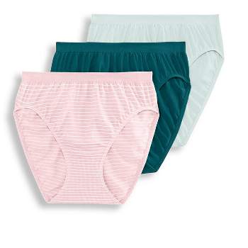Jockey Women's Comfies Microfiber Brief - 3 Pack 8 White/pink Pearl/grey :  Target