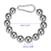 Unique Bargains Stainless Steel Indoor Outdoor Durable Flag Pole Beaded Flagpole Retainer Ring 12 Beads 2 Pcs - 3 of 4