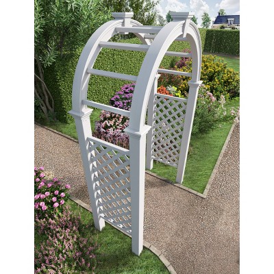 Nantucket Legacy White Vinyl Garden Arbor