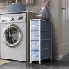 Sorbus 4 Drawers Narrow Dresser - with Steel Frame, Wood Top & Easy Pull Fabric Bins for Small Spaces, Closets, Bedroom, Bathroom & Laundry - 2 of 4