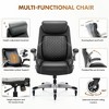 Ergonomic  Office Desk Chair, High Back Executive Chair with Lumbar Support for Home, Office- Black - 4 of 4