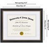 Americanflat 11x14 Diploma Frame - Use as 8.5x11 Certificate Frame or Display 11x14 Photo Without Mat - Legacy Collection - 2 of 4