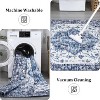 Washable Area Rug for Bedroom Large Living Room Soft Rug, Non Slip Medallion Oriental Floor Carpet, Low Pile Indoor Vintage Distressed Rug - 3 of 4