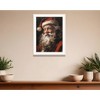 HomeRoots Old World Santa Claus White Framed Wall Art - 2 of 4