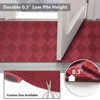 Petgrow Hallway Runner Rug Custom Sizes,Commercial Runner Non-Slip Carpet Washable Area Rugs for Entryway, Garage, Front Door,Red - 3 of 4