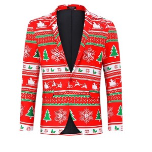 Tuxedo Jackets for Men One Button Slim Fit Formal Suits Blazer with Bow Tie Formal Blazer for Men - 1 of 4