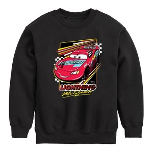 Boys' - Cars - Lightning Mcqueen Graphic Long Sleeve Fleece Sweatshirt - 1 of 4