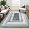Nasitip Modern Abstract Stripe Area Rugs for Living Room Soft Low Pile Non-Sliping, Machine Washable - 3 of 4
