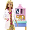 Barbie - Pediatrician Playset, Blonde Doll, Exam Table, X-ray, Stethoscope & Child - image 3 of 4