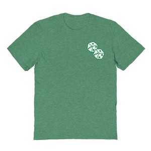 Rerun Island Men's Lucky Dice Short Sleeve Graphic Cotton T-Shirt - 1 of 1