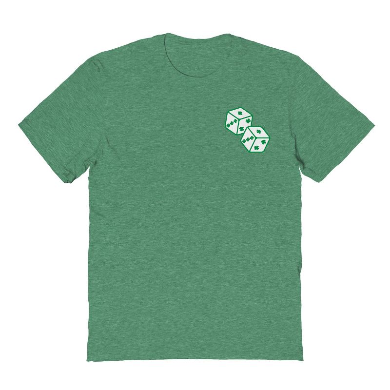 Rerun Island Men's Lucky Dice Short Sleeve Graphic Cotton T-Shirt, 1 of 2