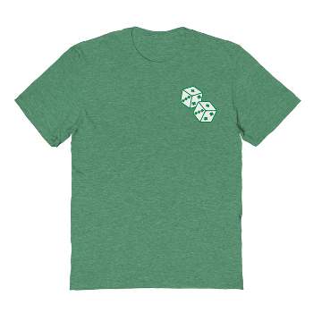 Rerun Island Men's Lucky Dice Short Sleeve Graphic Cotton T-Shirt