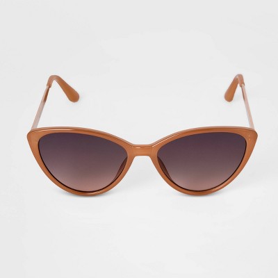 Women's Butterfly Cateye Sunglasses - A New Day™ Peach