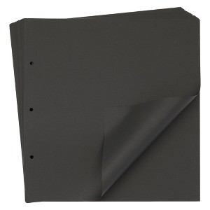 Bright Creations 20 Sheets Black Scrapbook Paper Refill Pages (10 x 10) - 1 of 4