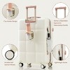 Luggage Sets with USB Port and Cup Holder, Expandable Spinner Suitcase for Travel, 4 Piece Set – Cuddlewood - 2 of 4