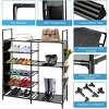 SEVOBAL 35 Pairs Shoe Rack 6 Tier Shoe Shelf Shoe Storage, Shoe Organizer for Entryway Stackable Shoe Holder Shoe Stand, Black, 43"*20"*10" - 4 of 4