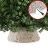 Casafield Water Hyacinth Christmas Tree Collar, Woven Tree Base Cover with Cord Cut Out - 4 of 4