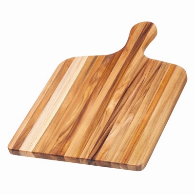 TeakHaus Marine Collection Edge Grain Teakwood 20x14 Inch Paddle Cutting Board