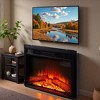 NAYSAYE Indoor Fireplace Insert with Realistic Flame for Cozy and Stylish Living Room Decor, Black, 23"*5.16"*17.13" - 4 of 4