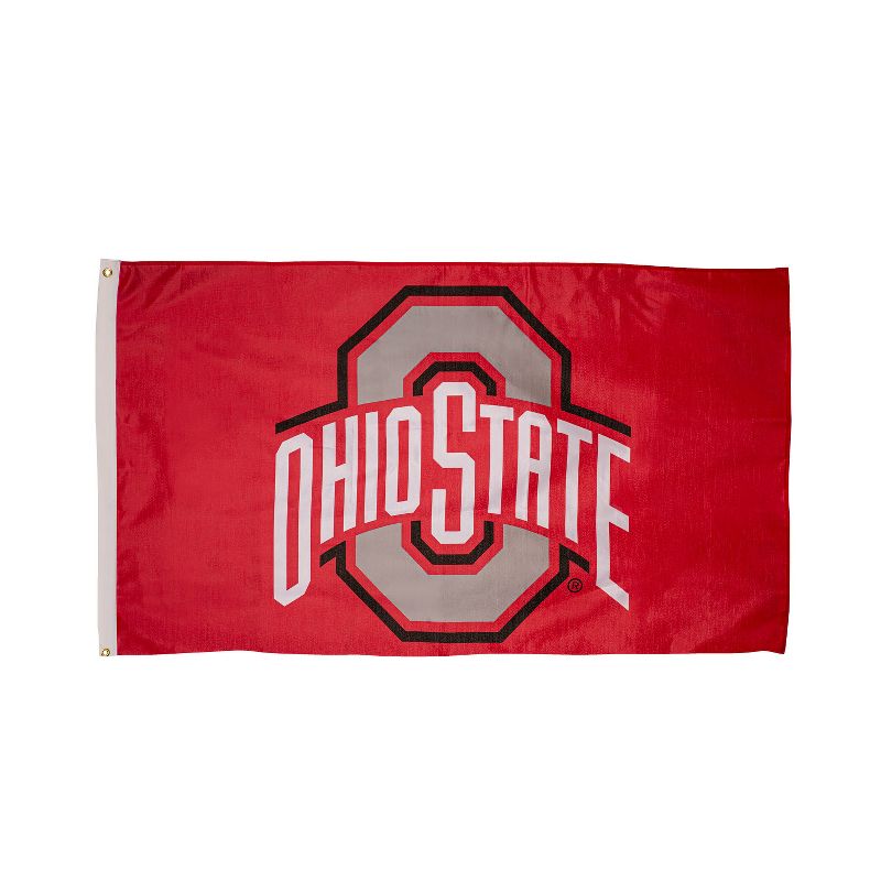 3'x5' Single Sided Flag w/ 2 Grommets, Ohio State University, 1 of 6