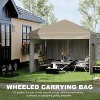 10x10 Pop Up Canopy Tent with 3 Sidewall, Heavy Duty Outdoor Instant Canopy, 3 Adjustable Heights - 3 of 4