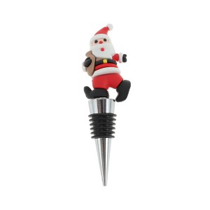 Unique Bargains Santa's Toy Sack Bottle Stopper Zinc Alloy ABS Silicone 1 Pc - 1 of 3