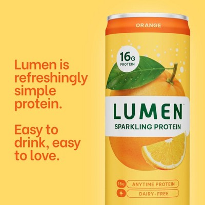 Lumen Sparkling Protein Orange - 12 fl oz