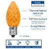 Novelty Lights C7 LED Faceted Christmas Replacement Bulbs Dimmable 25 Pack - 2 of 4