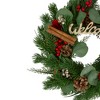 Northlight Green and Red "Welcome" Artificial Christmas Wreath - 12-Inch, Unlit - 4 of 4