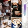 Powerful Milk Frother Wand, Mini Handheld Stainless Steel Whisk, Battery-Powered, Suitable For Coffee, Lattes, Cappuccinos - 4 of 4