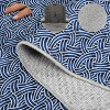 Garvee Braided Print Area Rugs ,Low Pile Ultra-Thin Floor Carpet for Living Room,Bedroom,Dining Room - 3 of 4