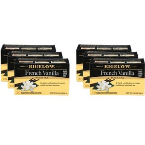 Bigelow French Vanilla Black Tea - Case of 6 - 20 Bags - 1 of 2