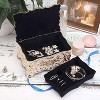 Vintage Two Layer Rectangular Trinket Organizer Storage Box Ornate Treasure Chest Box - 3 of 4