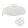Unique Bargains Stainless Steel Round Cross Wire Barbecue Grill with Legs - 2 of 4