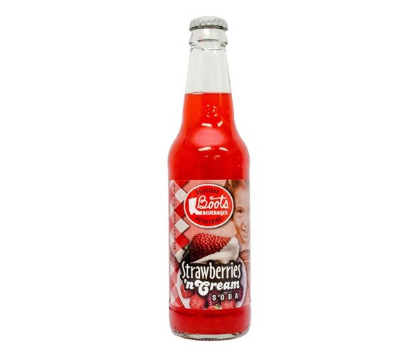 Boots Beverages Strawberries 'n Cream Soda - 12oz Bottle