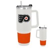 NHL Philadelphia Flyers White Colossus Travel Mug with Team Color Silicon Gripe - 40oz - 3 of 4