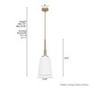 Hunter Fans 9.25" Nolita Ceiling Light Alturas Gold Finish - Elegant Indoor Pendant for Dining & Entryway - 4 of 4