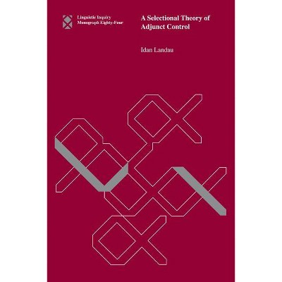 A Selectional Theory of Adjunct Control - (Linguistic Inquiry Monographs) by  Idan Landau (Paperback)