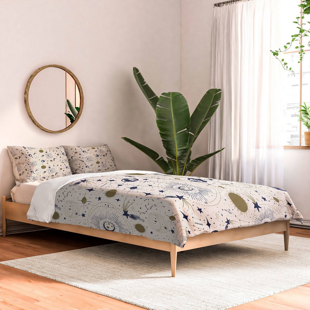 Photos - Bed Linen Deny Designs King Heather Dutton Solar System Ether Comforter and Pillow S