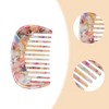 Unique Bargains Anti-Static Pocket Size Wide Tooth for Thick Curly Hair Detangling Comb 1 Pc - 3 of 4