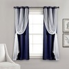 Lush Decor Sheer Grommet Insulated Blackout Window Curtain Panel Set - 3 of 4