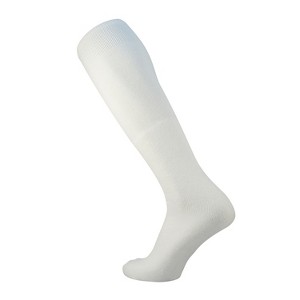 MK SOCKS Classic Baseball Sanitary Liner Cotton Tube Socks in White - 1 of 1