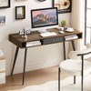 CENGHU Mid Century Modern Computer Desk with USB Ports, Power Outlet & Drawers, Multifunctional Home Office Desk, Writing Study Desk with Drawers - 2 of 4