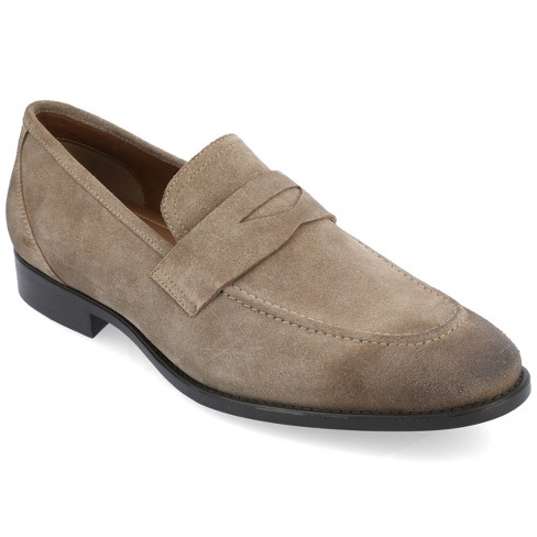 Thomas & Vine Men's Bishop Apron Toe Penny Loafer Black Size 11 M
