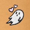 Dalix Heartly Ghost Embroidery Relaxed Crewneck Sweatshirt Soft Fleece Fit Lounge Womens - 2 of 4