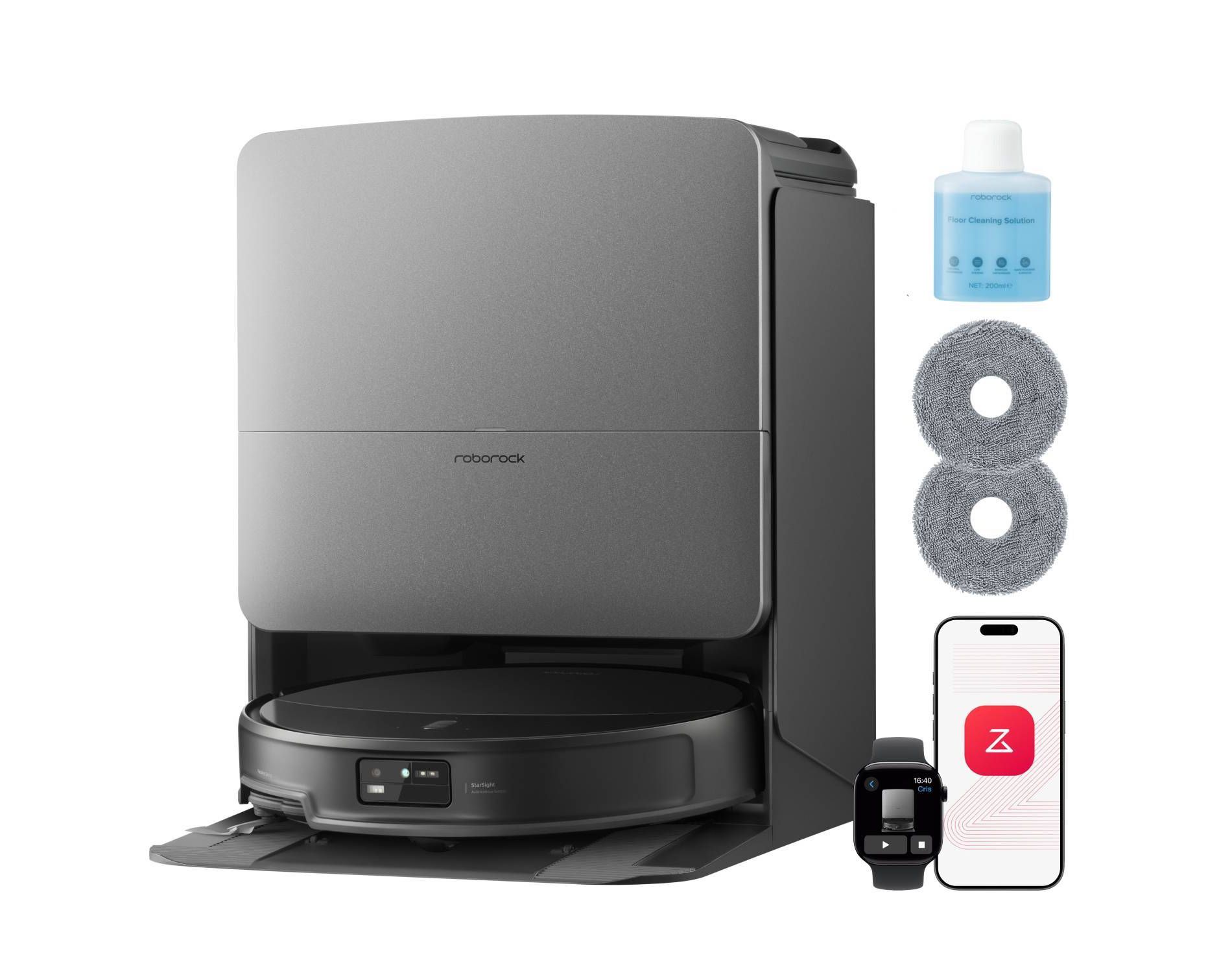 Roborock Saros 20X Robot Vacuum and Mop with AI Obstacle Avoidance and 36000Pa Suction