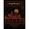 Men's Harry Potter Gryffindor Ugly Sweater Burgundy Pull Over Hoodie - 2 of 4