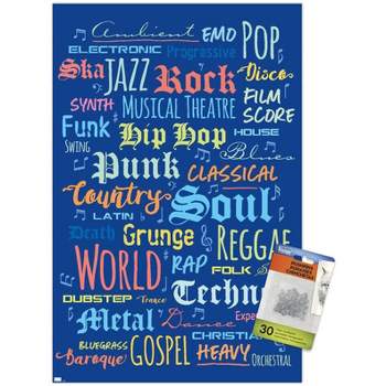 Trends International Music - Color Text Unframed Wall Poster Prints