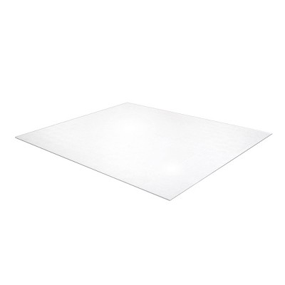 48x118 Polycarbonate Chair Mat for Carpets Rectangular Clear - Floortex